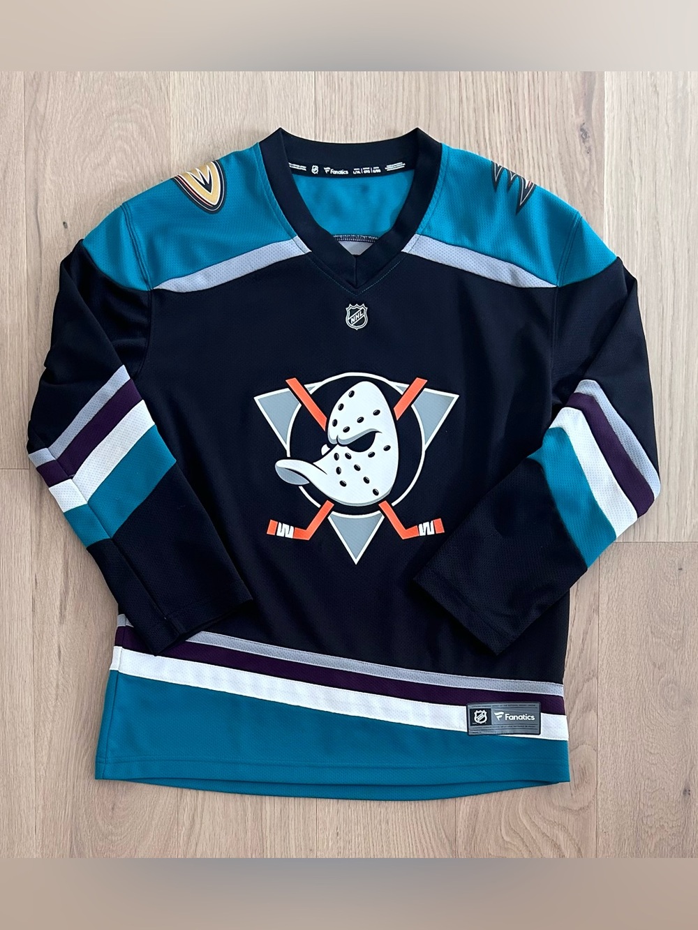 Youth Fanatics Anaheim Ducks Blank Back NHL Hockey Jersey